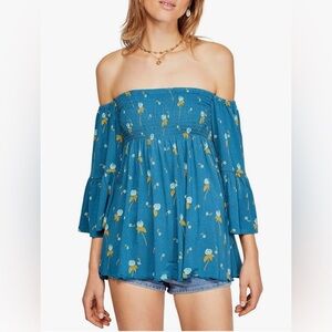 NWOT Free People Lana Off Shoulder Tunic